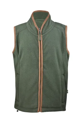 KF01 - Kids Fleece Gilet - GREEN