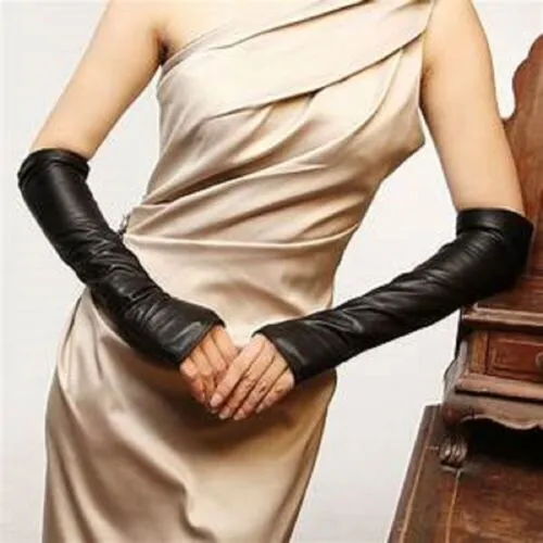 Ladies Long Sleeve Genuine Leather