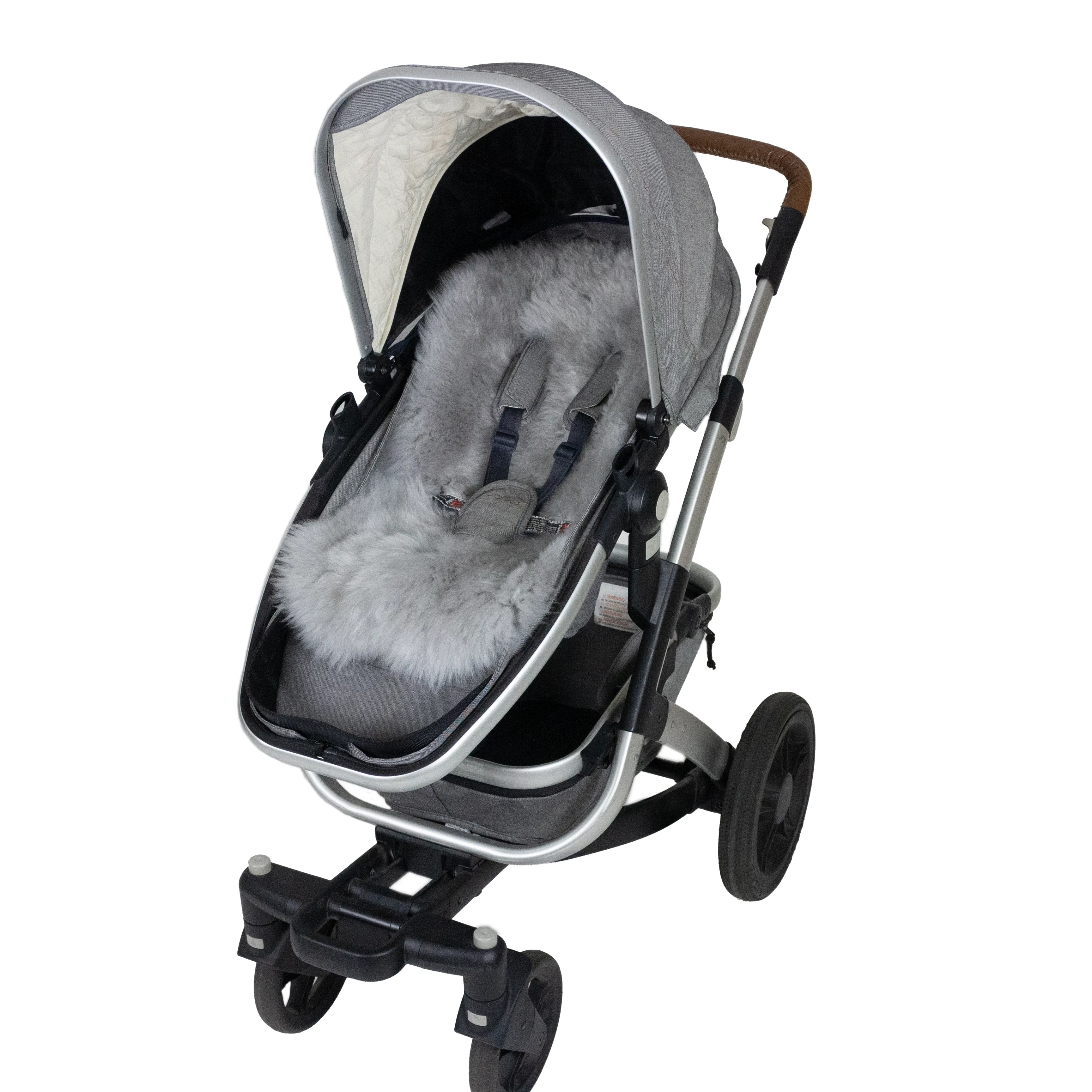 Luxe Lambskin Pram Liner – Midi Wool (Universal Fit)