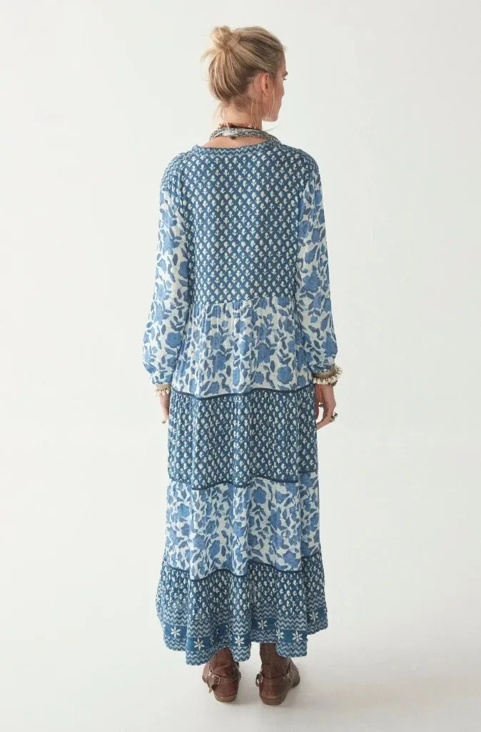 Maison Hotel Lala Dress in Blue Lagoon