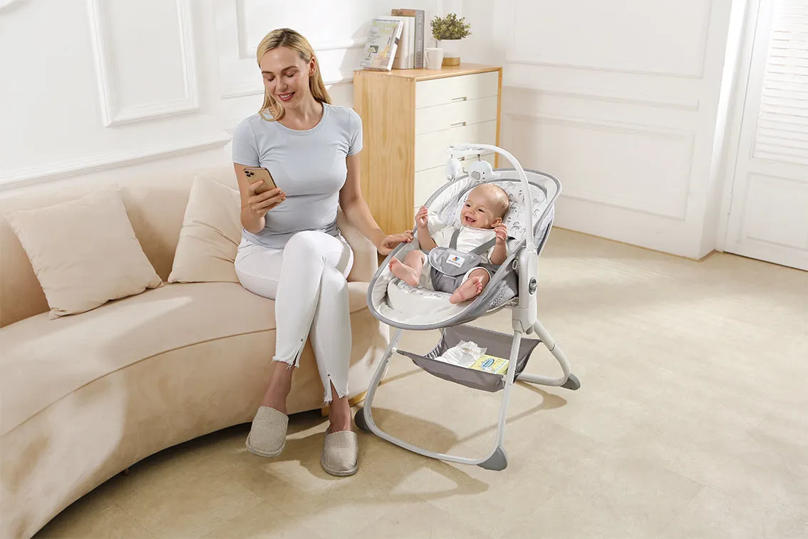 Mastela 6in1 Multi-Function Bassinet, Bouncer and Rocker-Birth to 36months