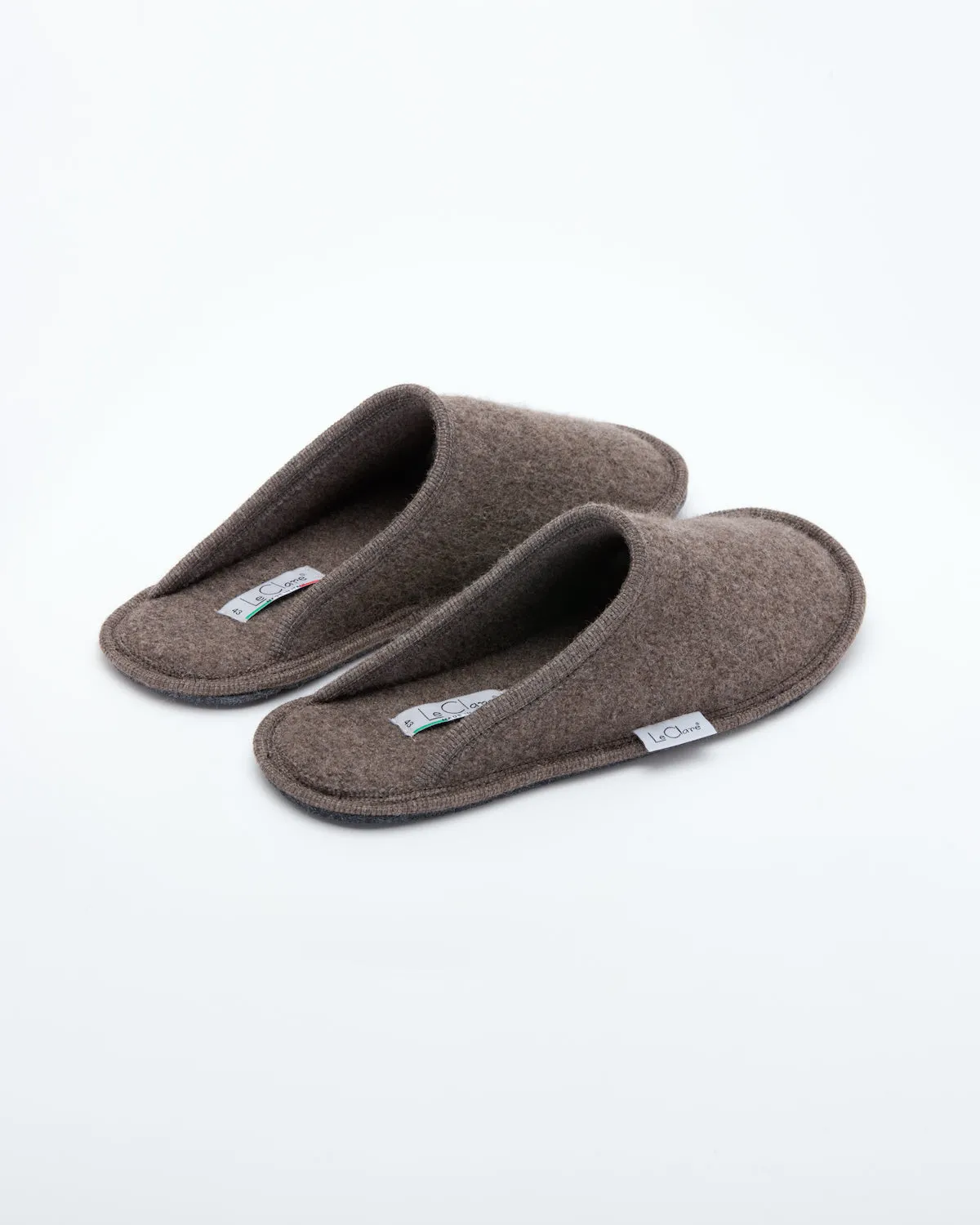 Men's Boiled Wool Stella Slipper Brown