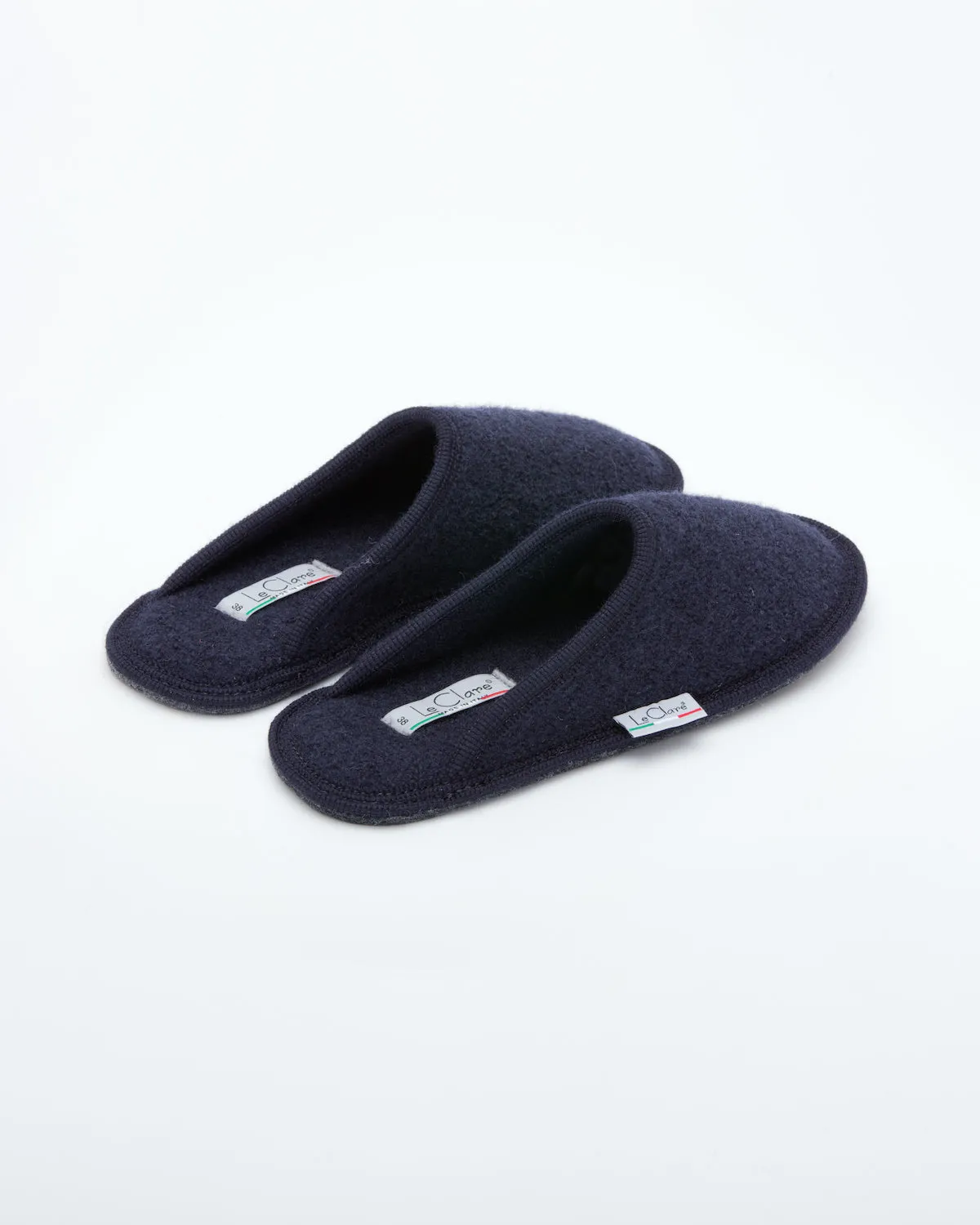 Men's Boiled Wool Stella Slipper Navy