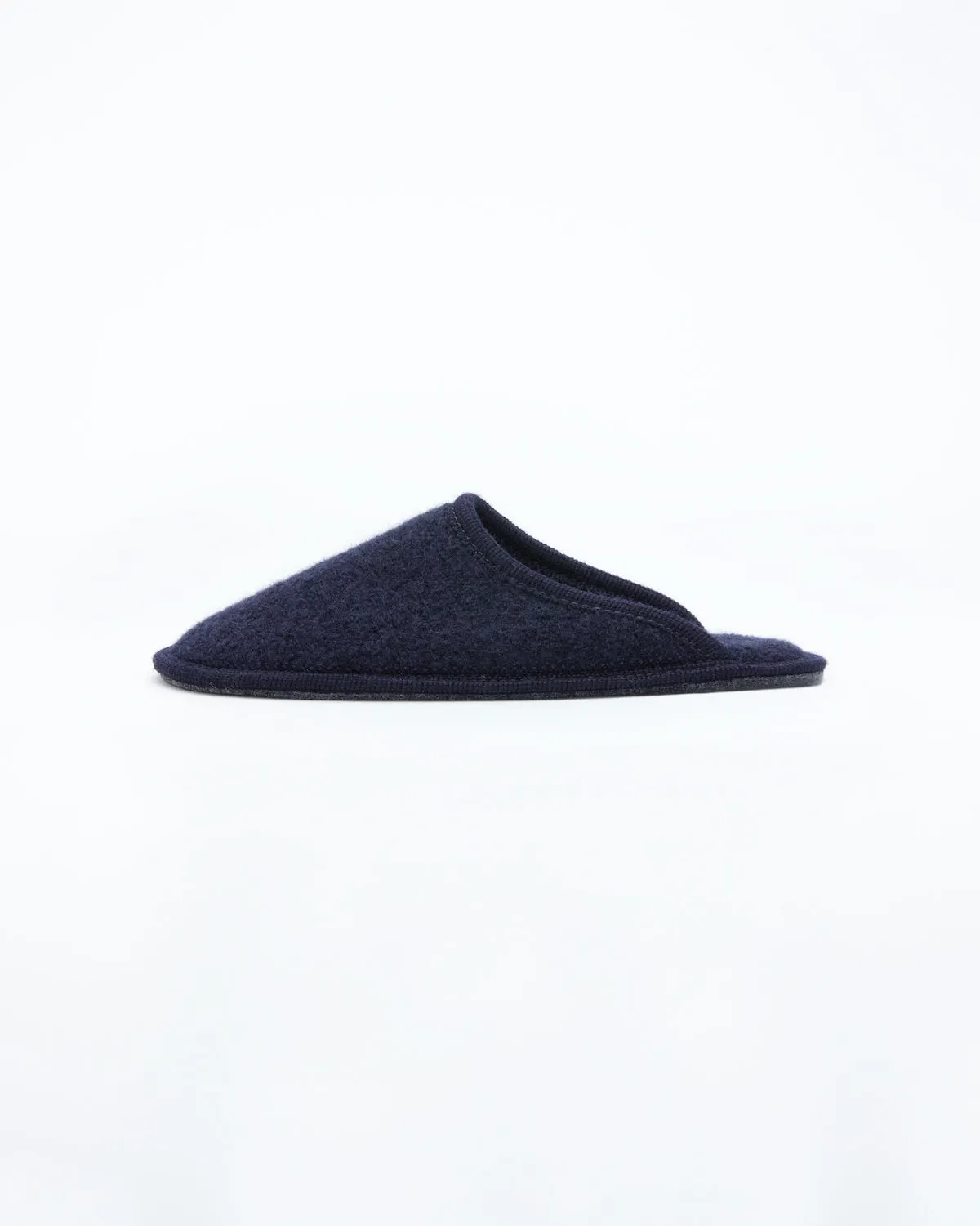 Men's Boiled Wool Stella Slipper Navy