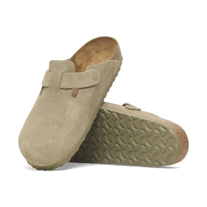 Men's Boston Faded Khaki Suede