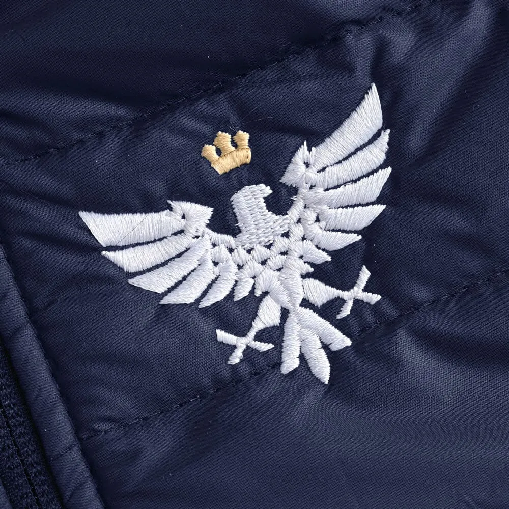 Men's Crown Eagle Embroidered Body Warmer Puffer Gilet