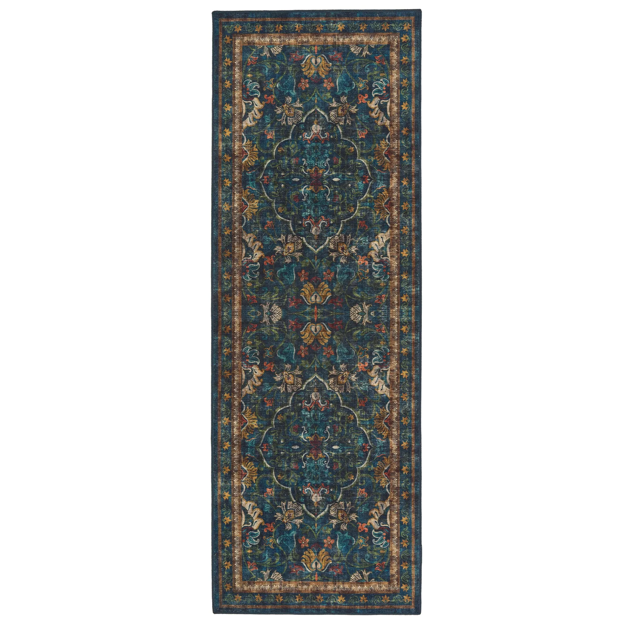 Midnight Paisley Eco-Washable Rug