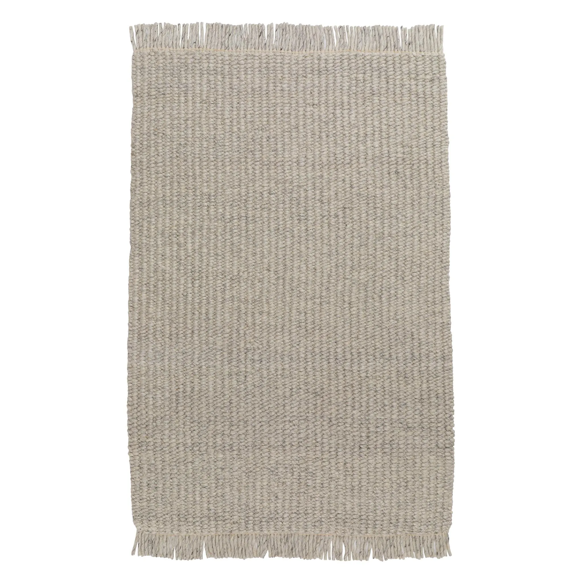 Nagar Wool Rug [Silver grey melange]