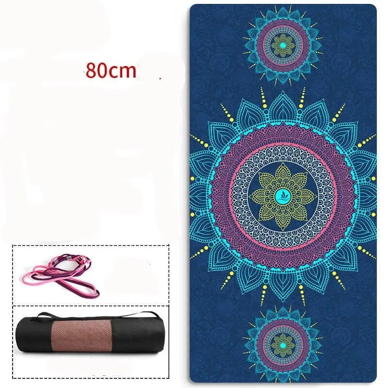 Natural TPE Suede Yoga Mat - Non-Slip & Tear-Resistant - 6mm Thickness - Extra Long - Breathable & Odor-Free - 5 Colors - YM-94