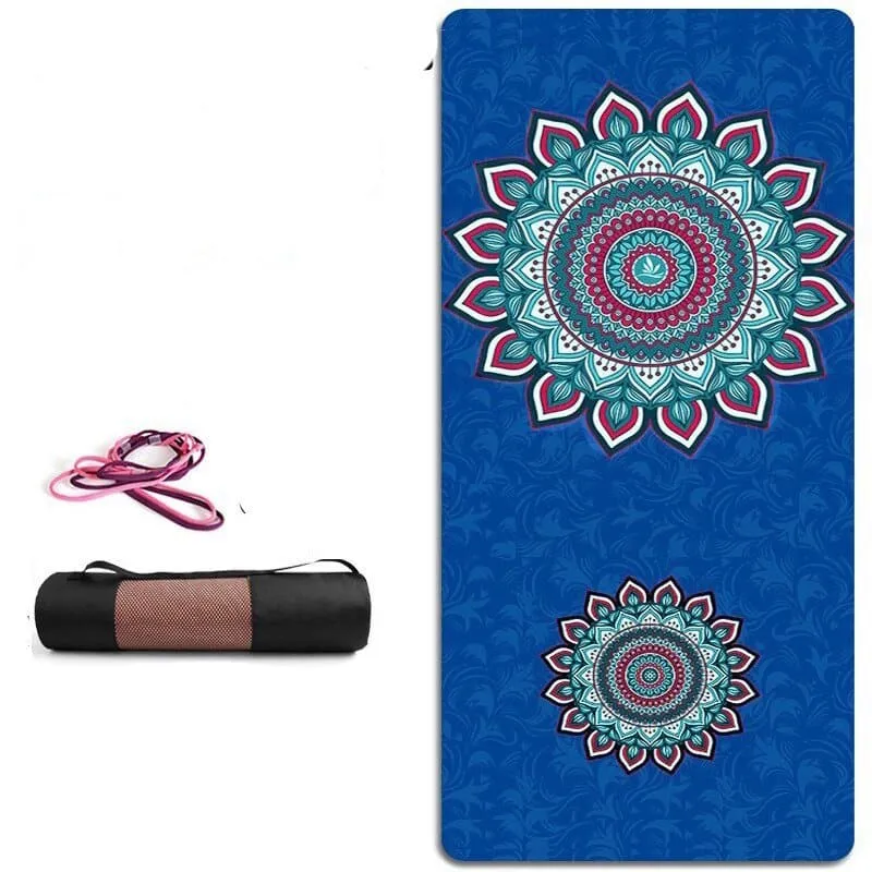 Natural TPE Suede Yoga Mat - Non-Slip & Tear-Resistant - 6mm Thickness - Extra Long - Breathable & Odor-Free - 5 Colors - YM-94