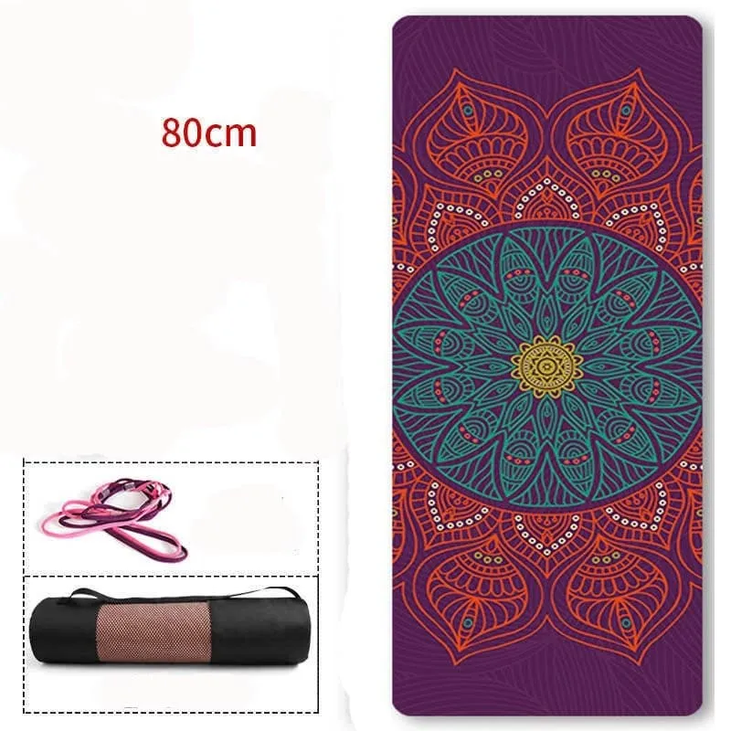 Natural TPE Suede Yoga Mat - Non-Slip & Tear-Resistant - 6mm Thickness - Extra Long - Breathable & Odor-Free - 5 Colors - YM-94