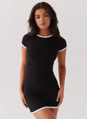 New Beginnings Mini Dress - Black