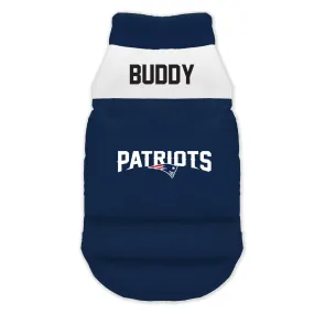 New England Patriots Custom Pet Parka Puff Vest