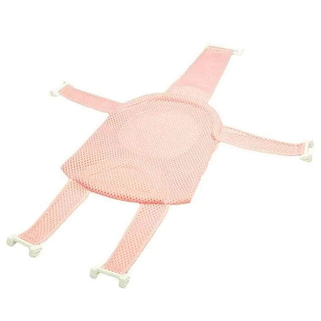 Non-Slip Bathtub Cushion Padded Seat with Safety Belts - Newborn Babies