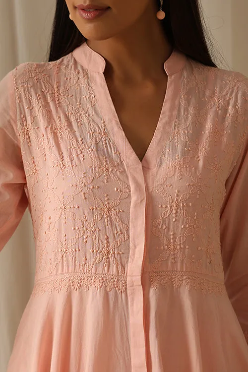 Okhai "Dilkash" Chikankari Pure Cotton Dress