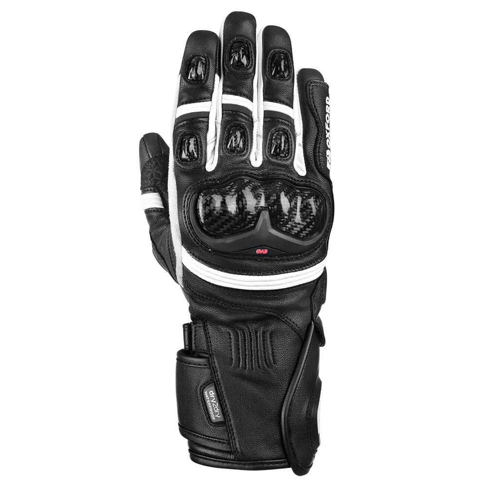 Oxford RP 2R Men Waterproof Motorcycle Gloves Black White