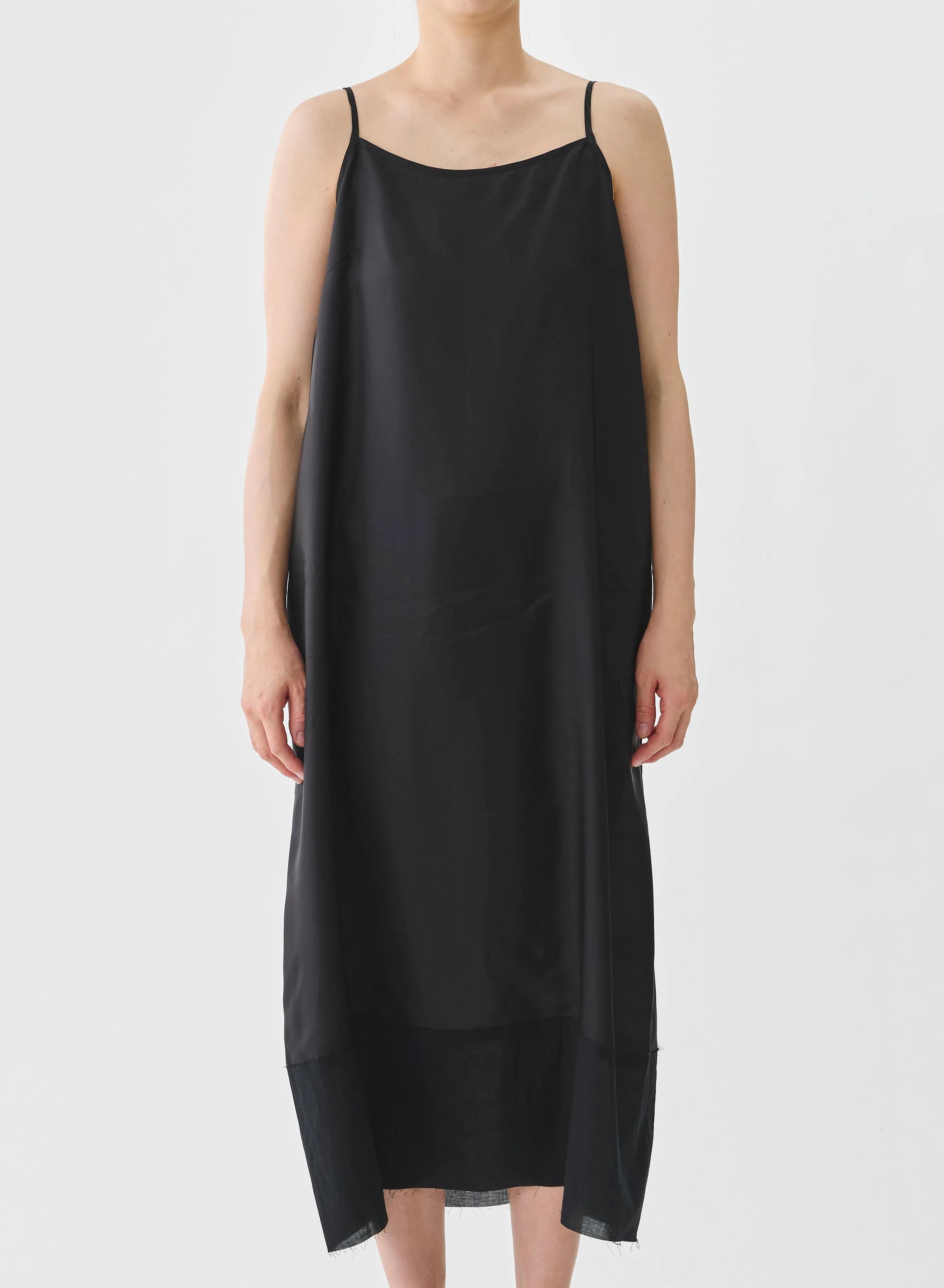 Pas de Calais Cupro Slip Under Dress Black