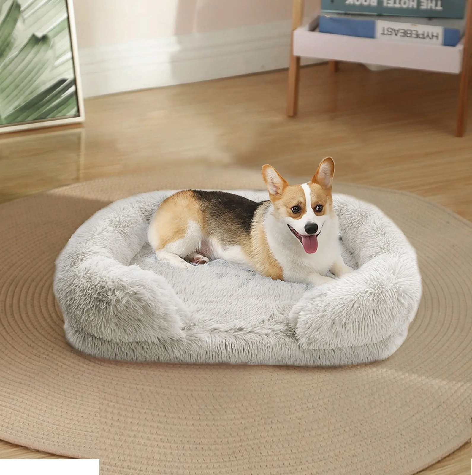 Pet Dog Comfort Bed Plush Bed Comfortable Nest Removable Cleaning Kennel XXL