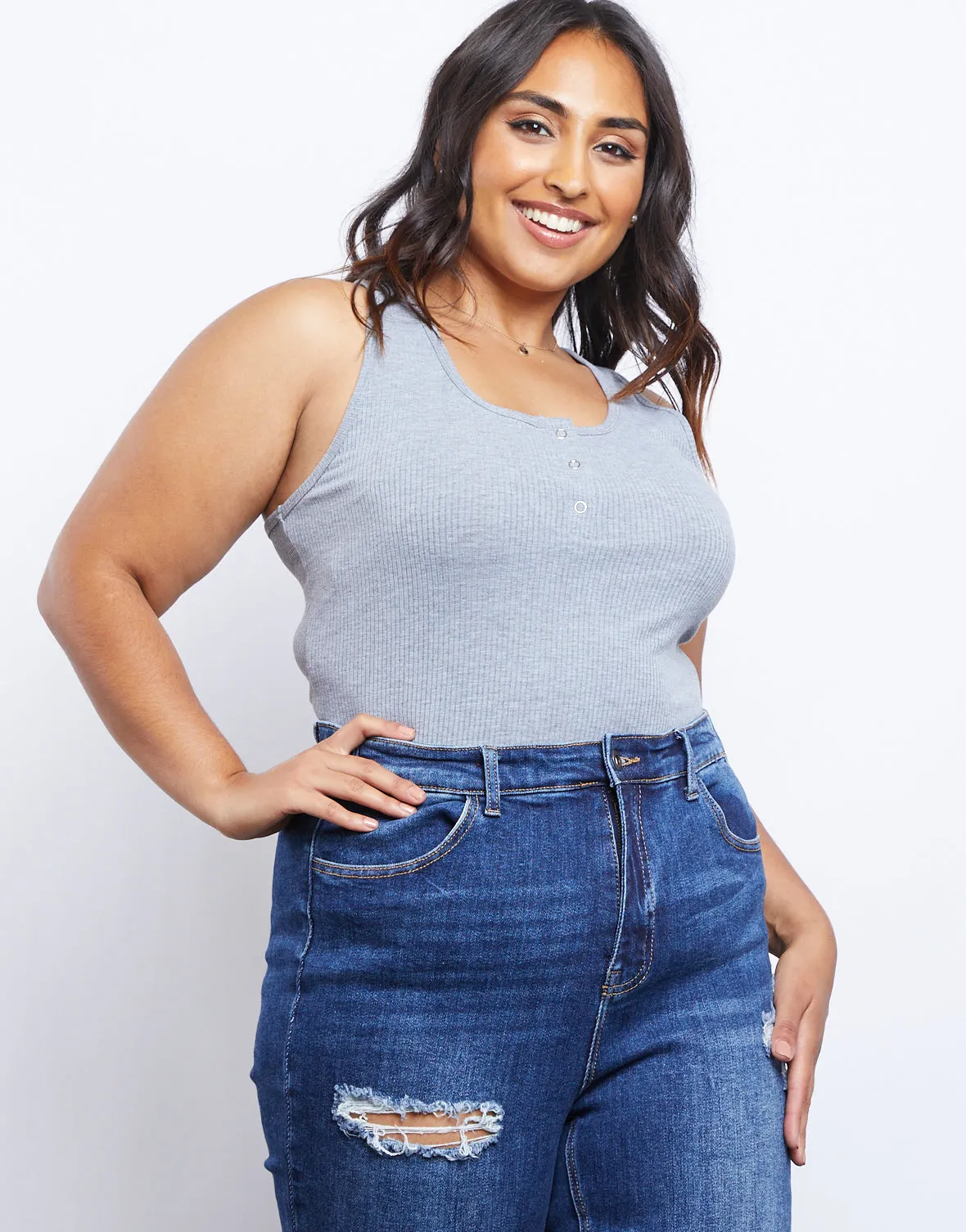 Plus Size Around and About Tank