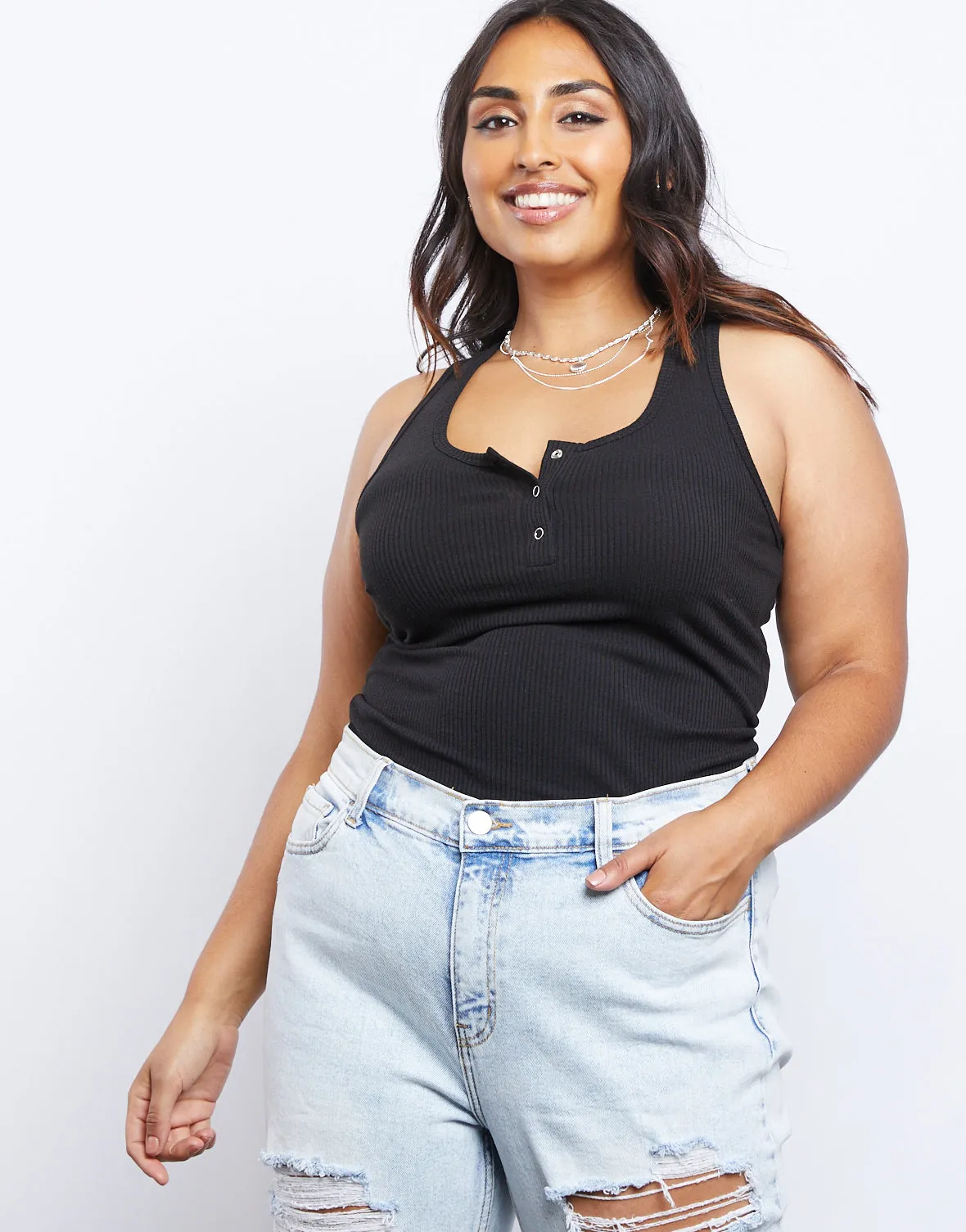 Plus Size Around and About Tank