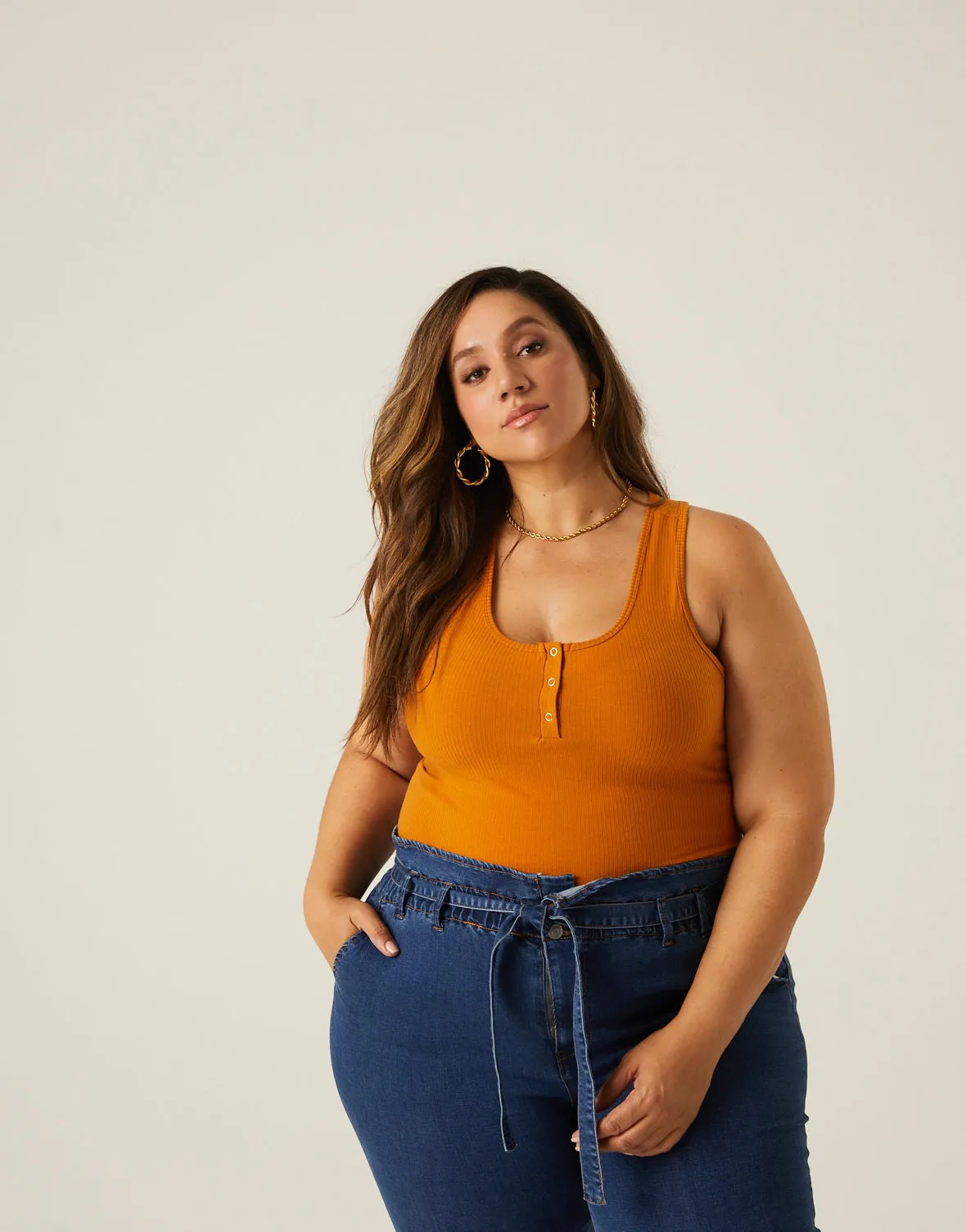 Plus Size Around and About Tank