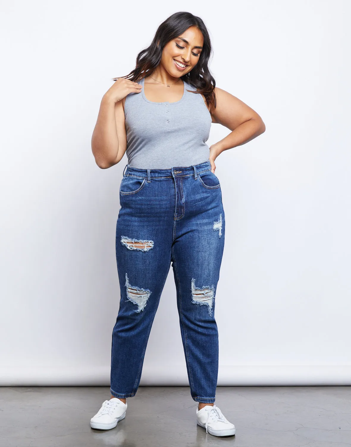 Plus Size Around and About Tank