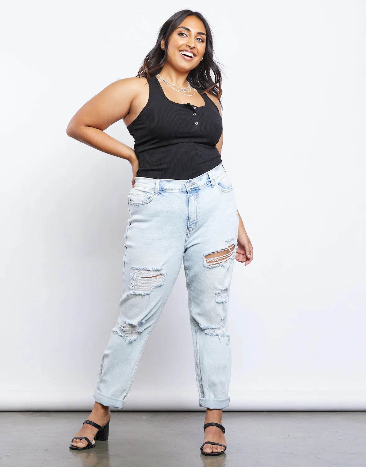 Plus Size Around and About Tank