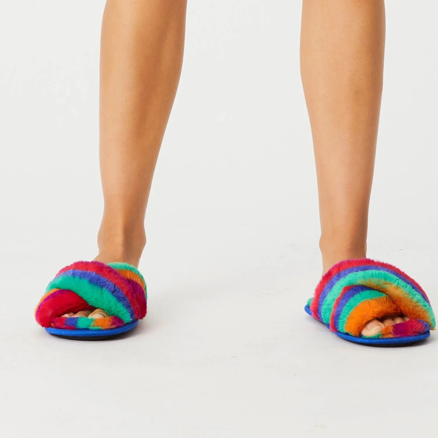 Rainbow Blast Slippers