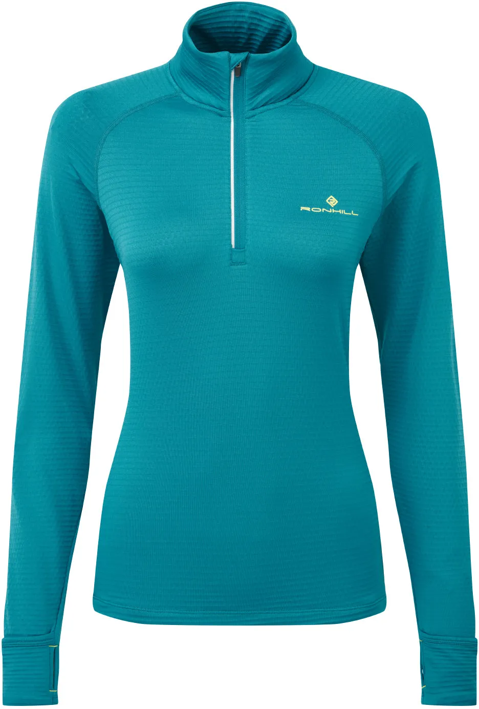 Ronhill Tech Winter Half Zip Long Sleeve Womens Running Top - Blue