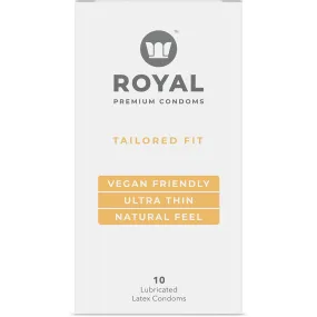 Royal Intimacy Tailored Fit Vegan Condoms 10pk