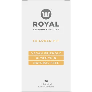 Royal Intimacy Tailored Fit Vegan Condoms 20pk