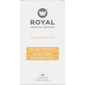 Royal Intimacy Tailored Fit Vegan Condoms