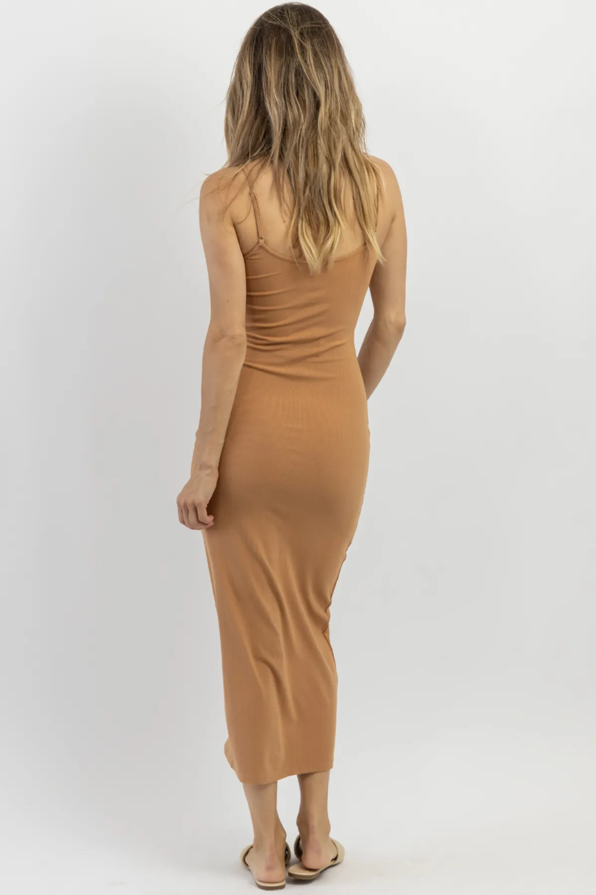 SAND   SURF SIMPLE CAMEL MIDI DRESS *BACK IN STOCK*