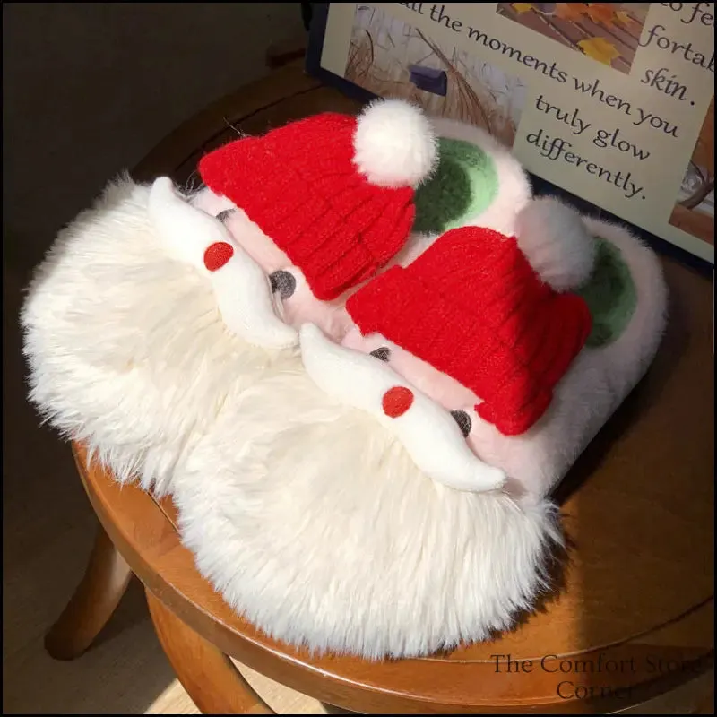 Santa Claus Design Comfortable Christmas Slippers