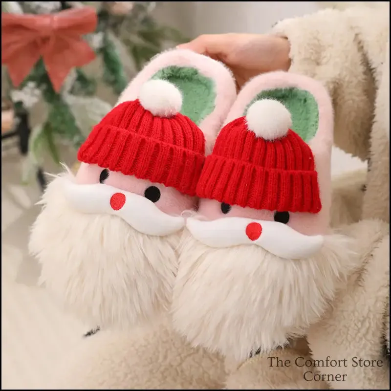 Santa Claus Design Comfortable Christmas Slippers