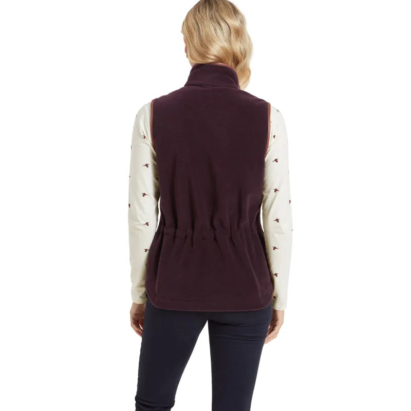 Schoffel Ladies Lyndon Fleece Gilet - Port