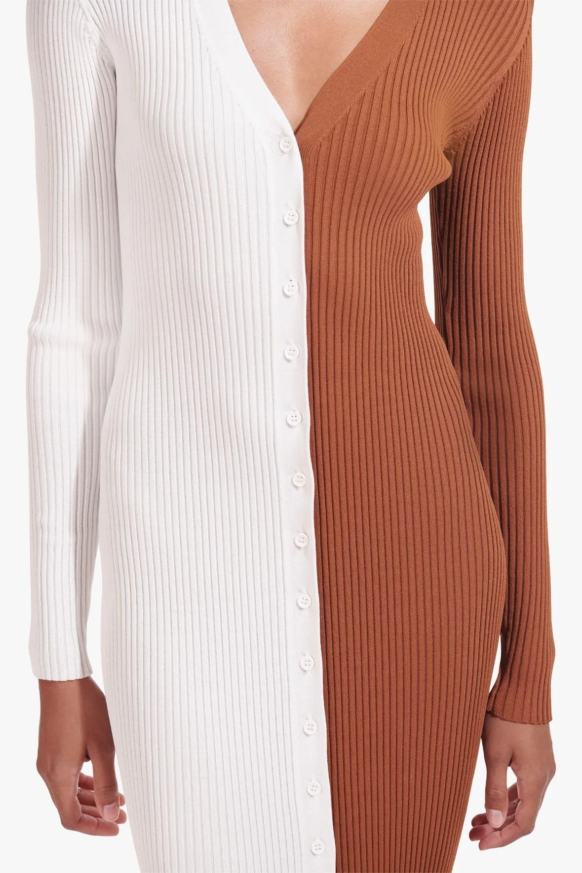 SHOKO SWEATER | TAN WHITE