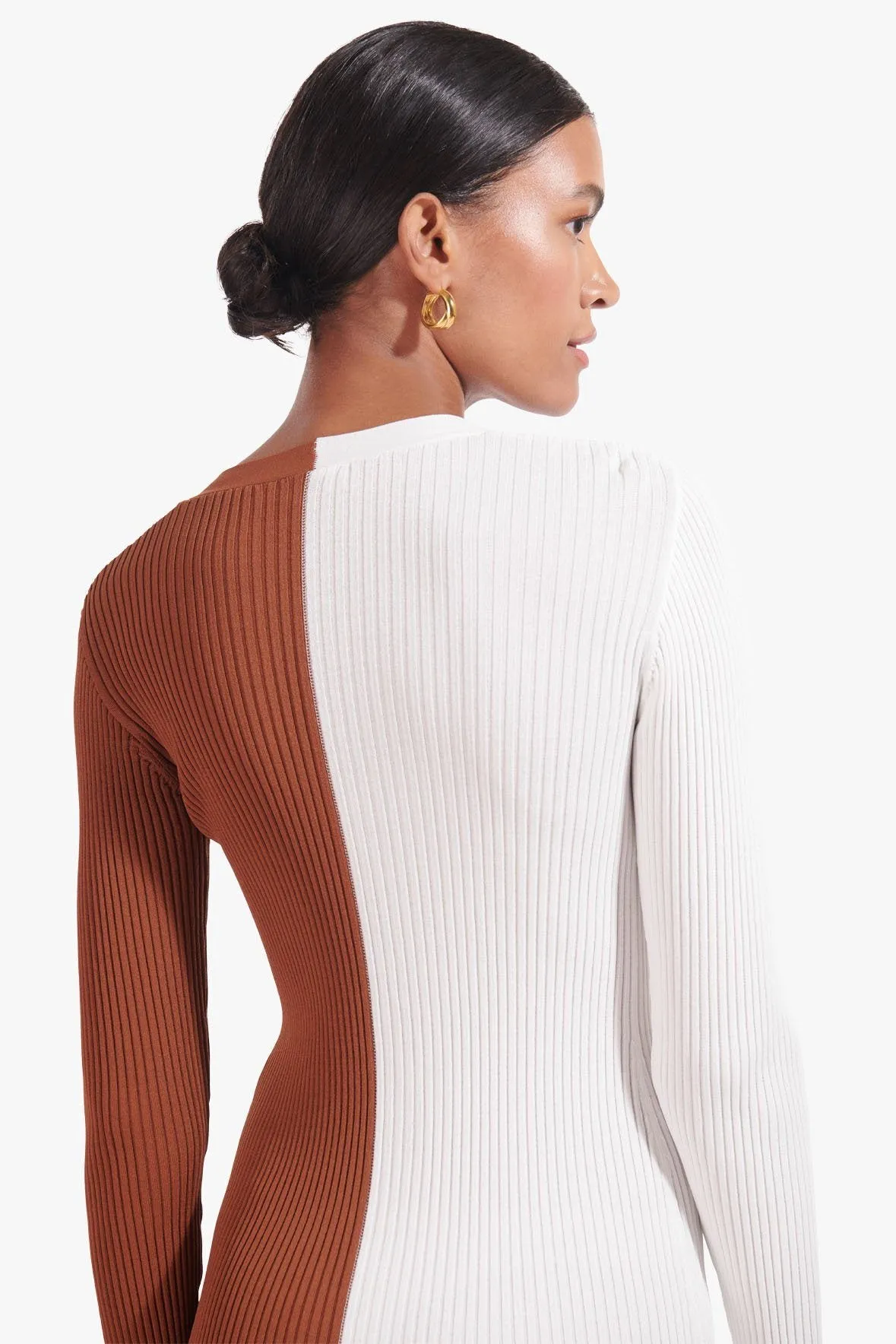 SHOKO SWEATER | TAN WHITE