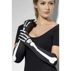 Skeleton Gloves-Elbow Length