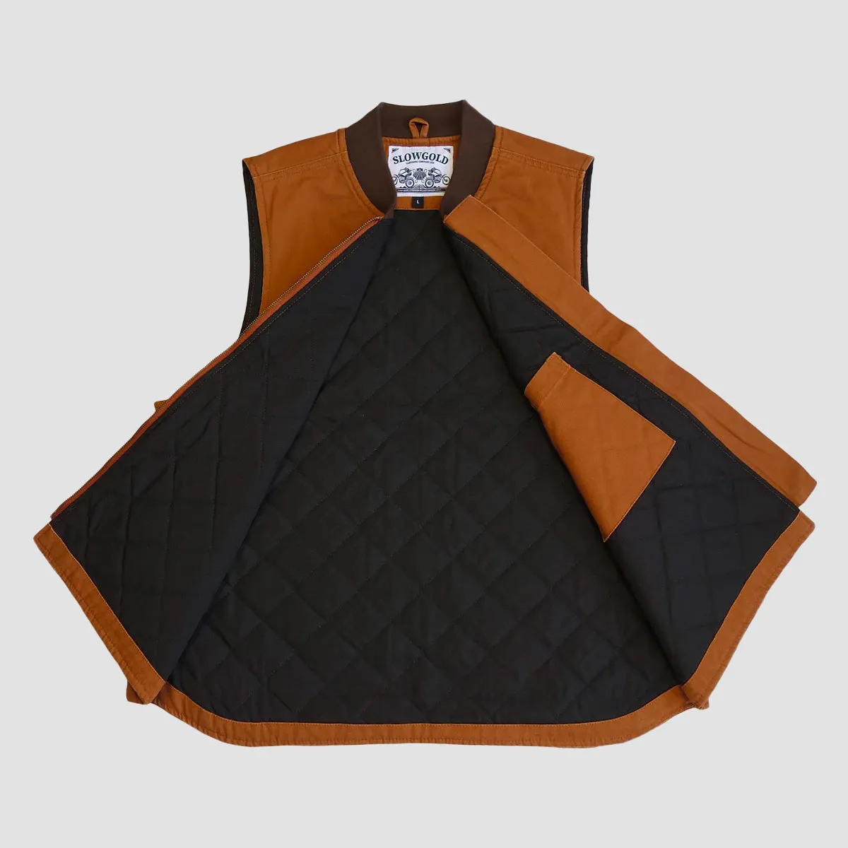 Slowgold The Grand Tourer DLX Vest Shadow Brown