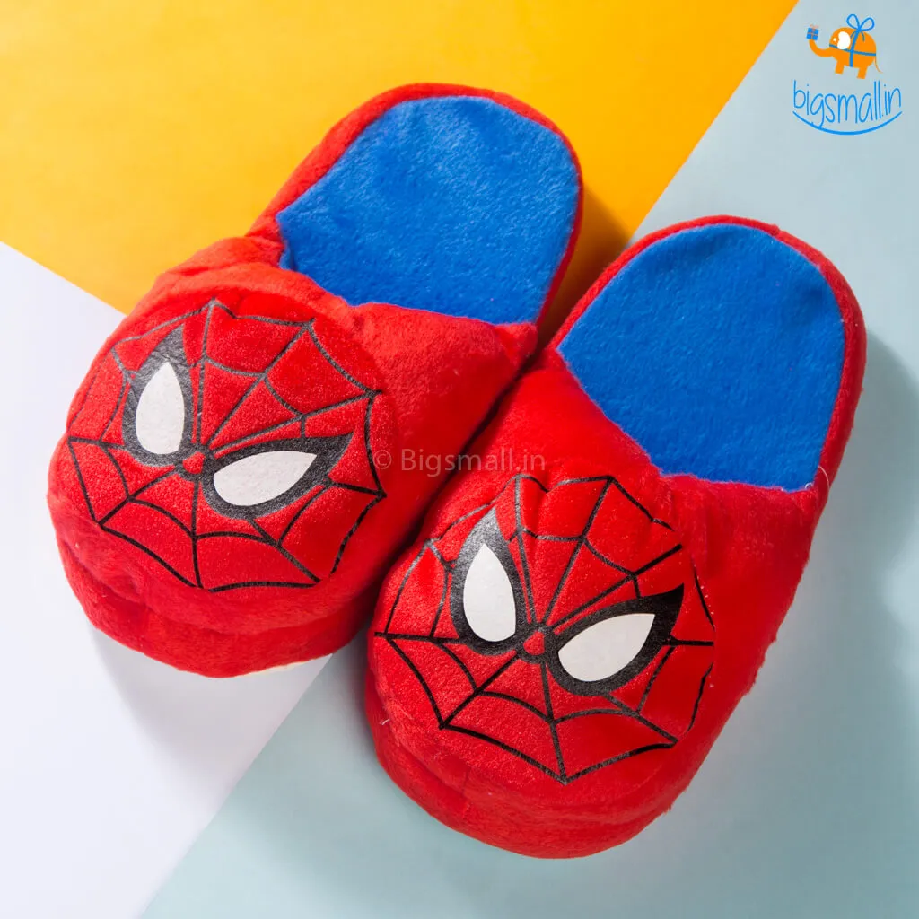 Spidey Chibi Plush Slippers (Size: Up to UK 3 - 6)