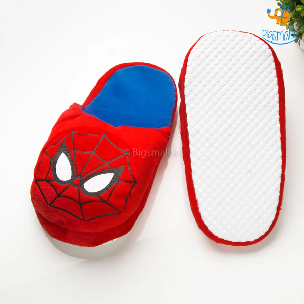 Spidey Chibi Plush Slippers (Size: Up to UK 3 - 6)