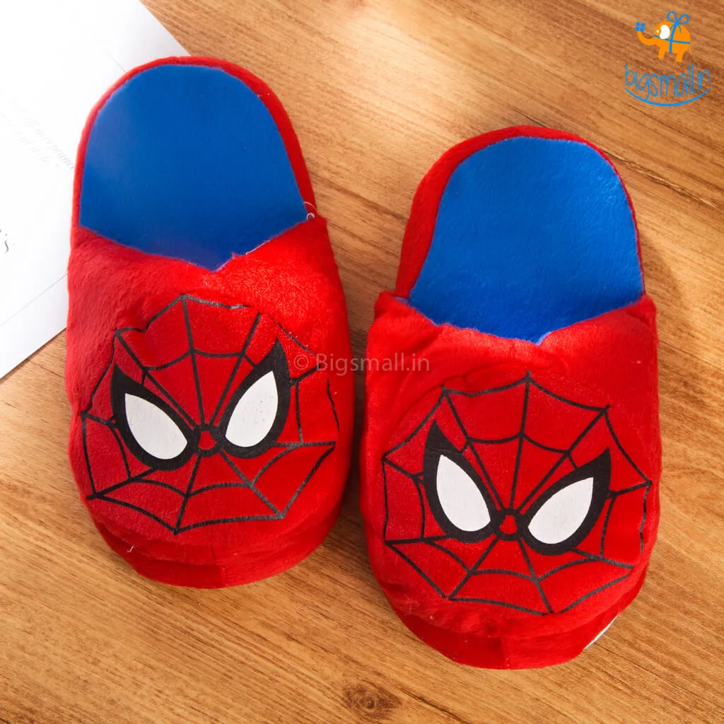 Spidey Chibi Plush Slippers (Size: Up to UK 3 - 6)