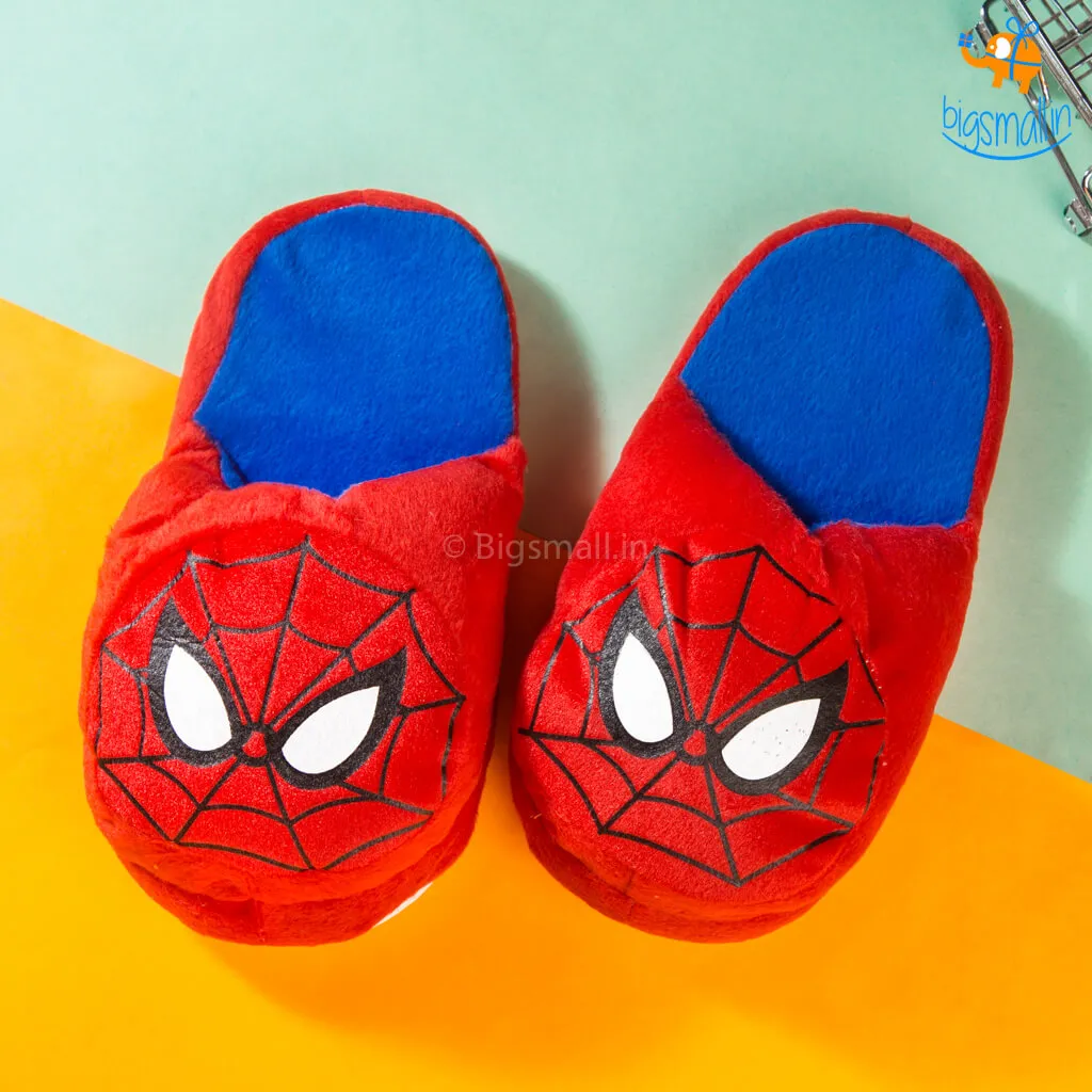 Spidey Chibi Plush Slippers (Size: Up to UK 3 - 6)