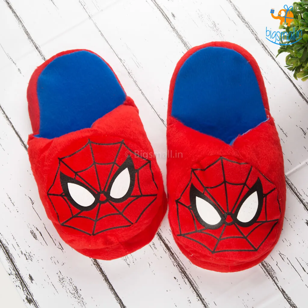 Spidey Chibi Plush Slippers (Size: Up to UK 3 - 6)