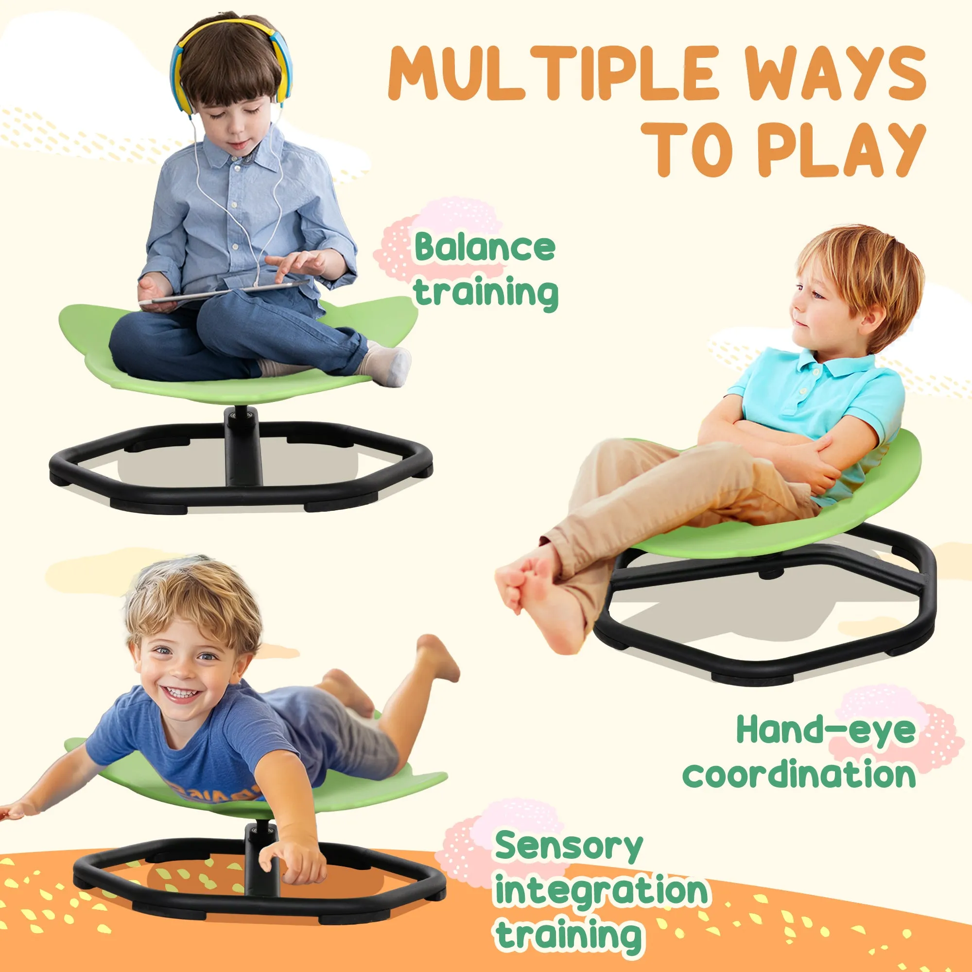 Spinning Chair for Autism, Sensory Spinning Chair