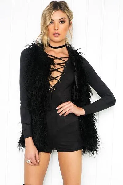 Standing Tall Faux Fur Vest