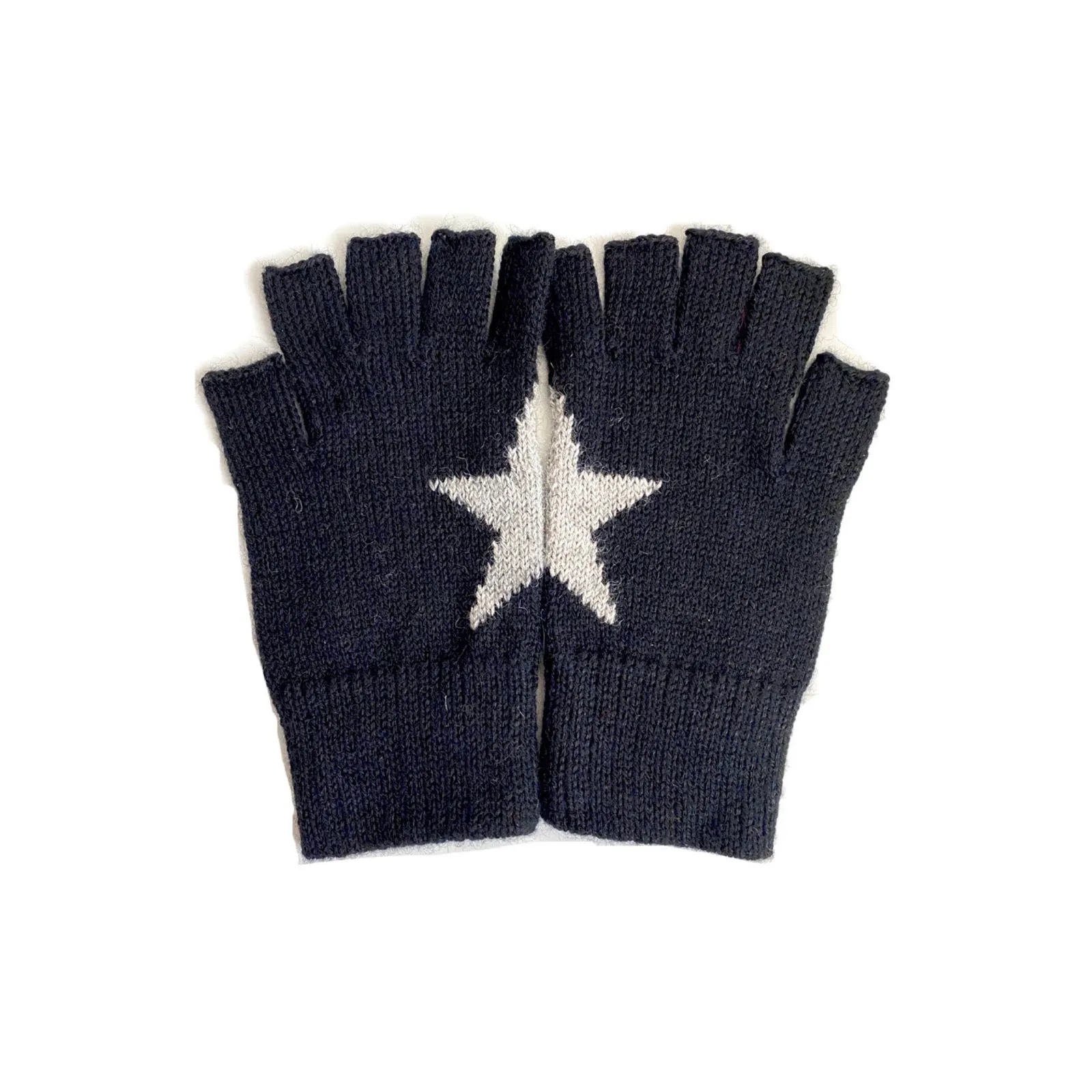 Star Baby alpaca fingerless Gloves