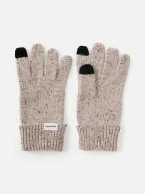 The Donegal Wool Gloves in Beige