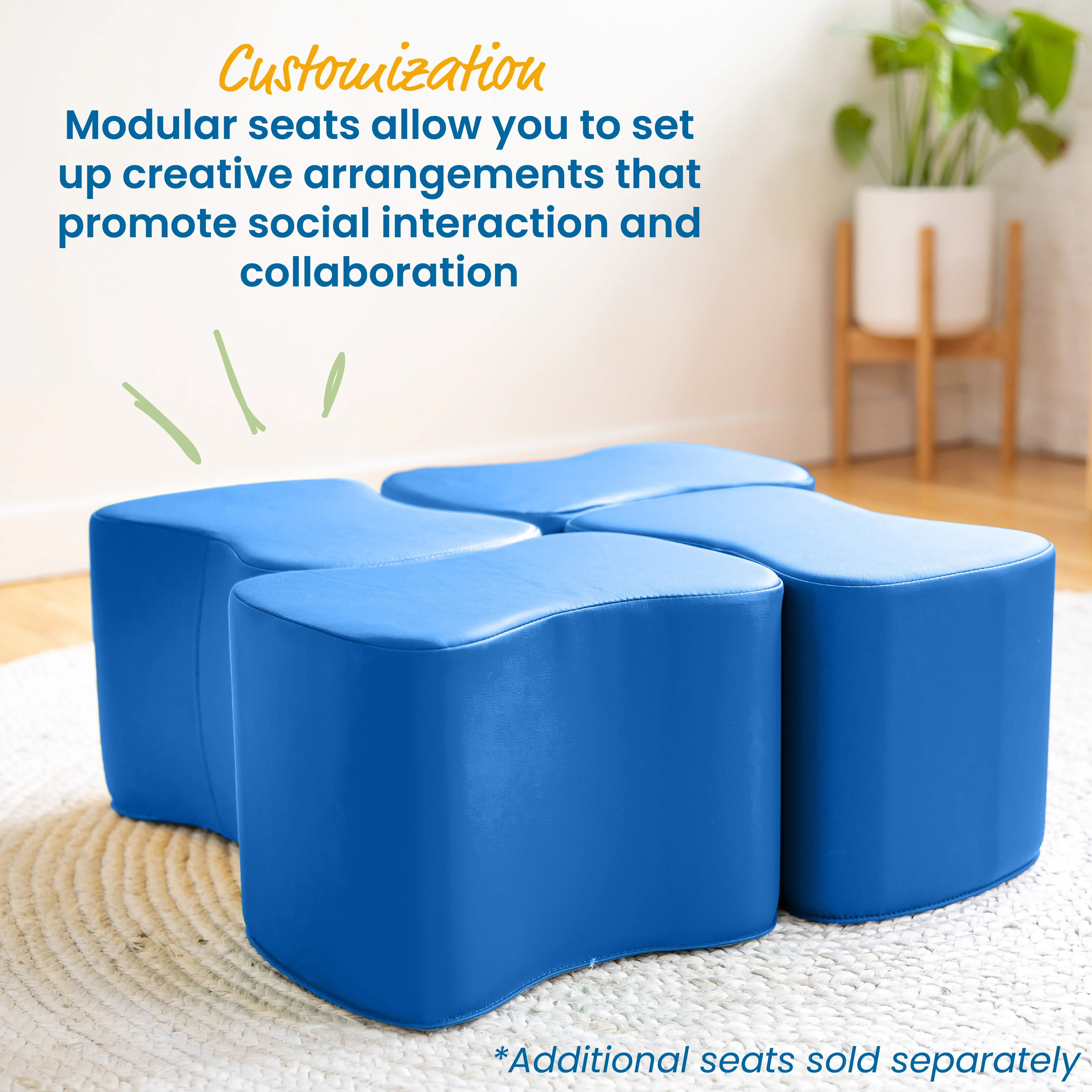 Toddler Modular Stool Set, Flexible Seating, 2-Pack